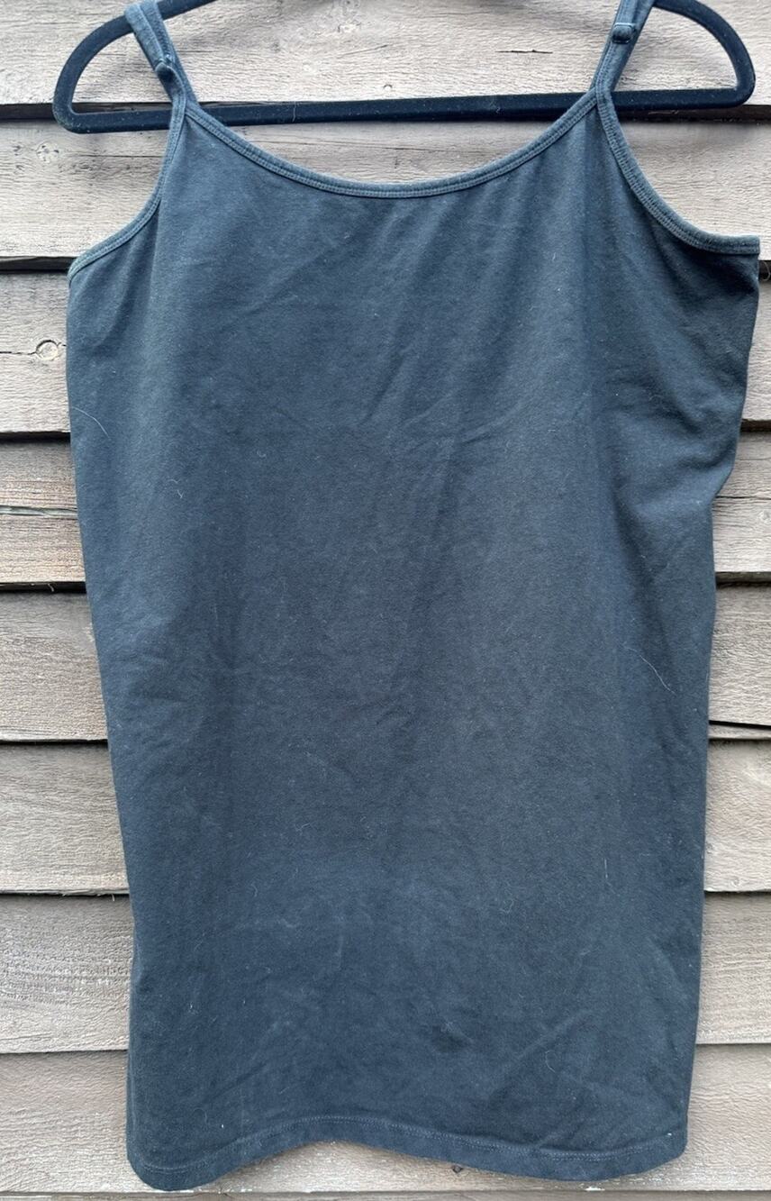 Torrid Women Plus Size 3 Black Solid Stretch Knit Cotton Camisole Tank Top